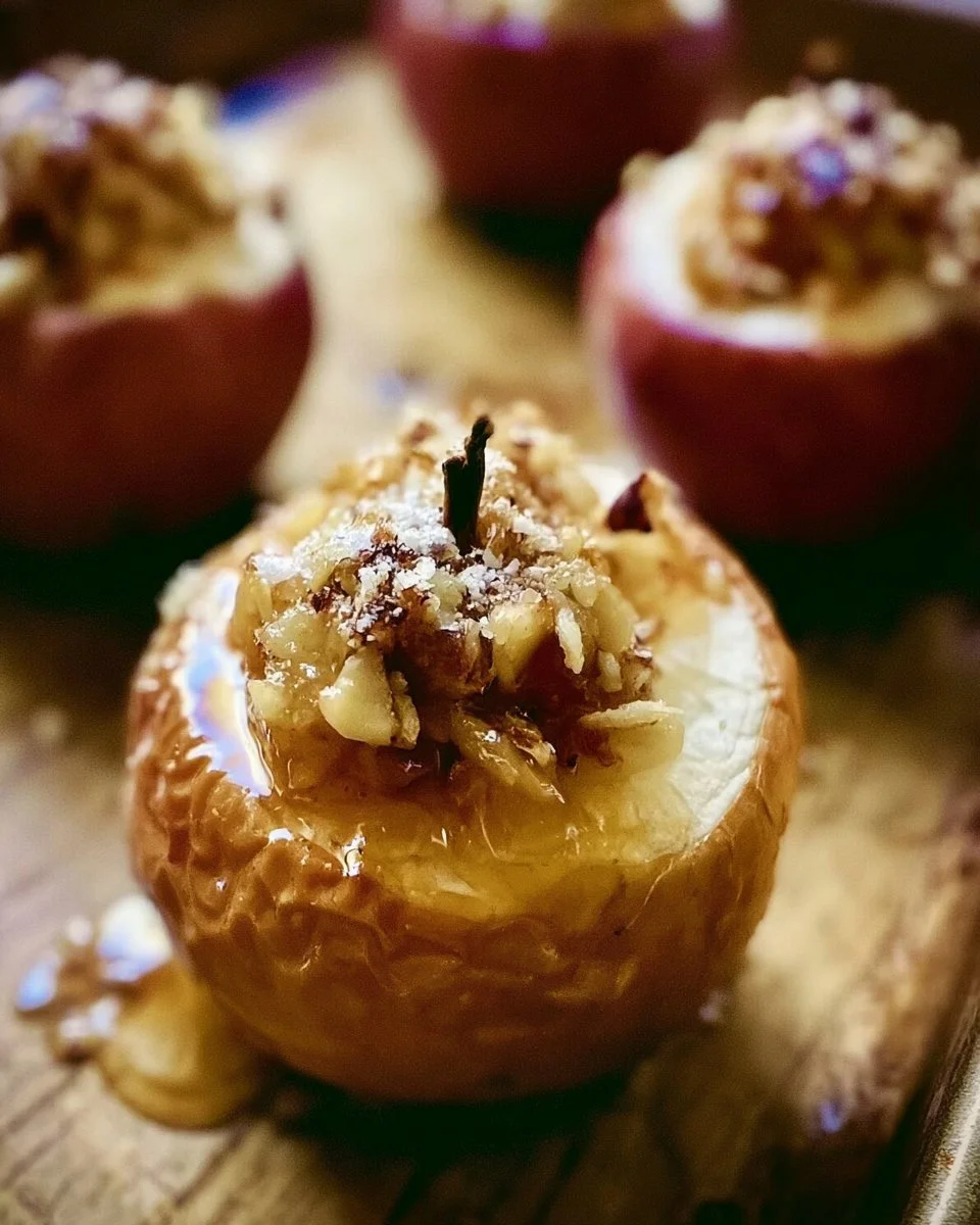 Apple Crisp Stuffed Baked Apples Recipe