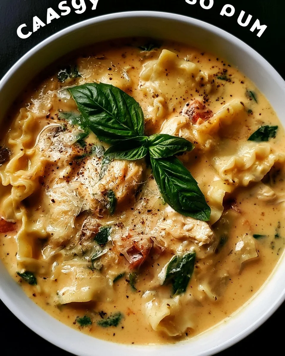 Creamy Chicken Lasagna Soup Recipe