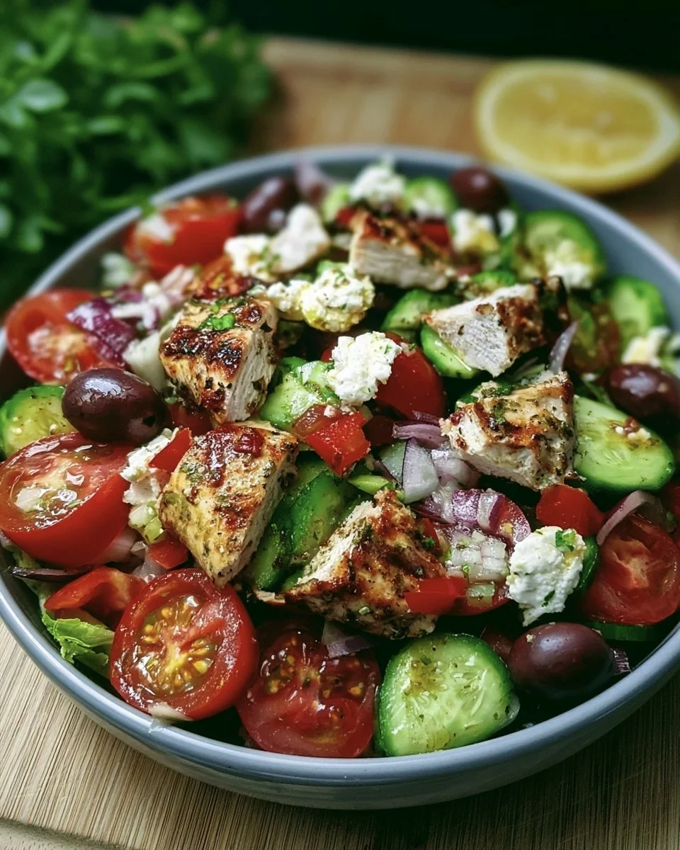 Grilled Chicken Greek Salad