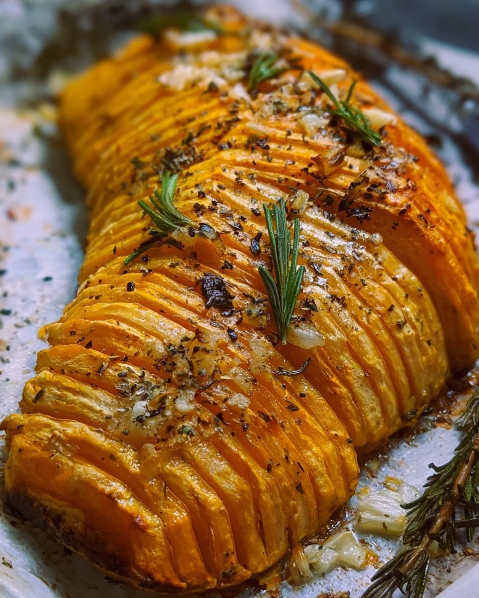 Hasselback-Style Roasted Butternut Squash