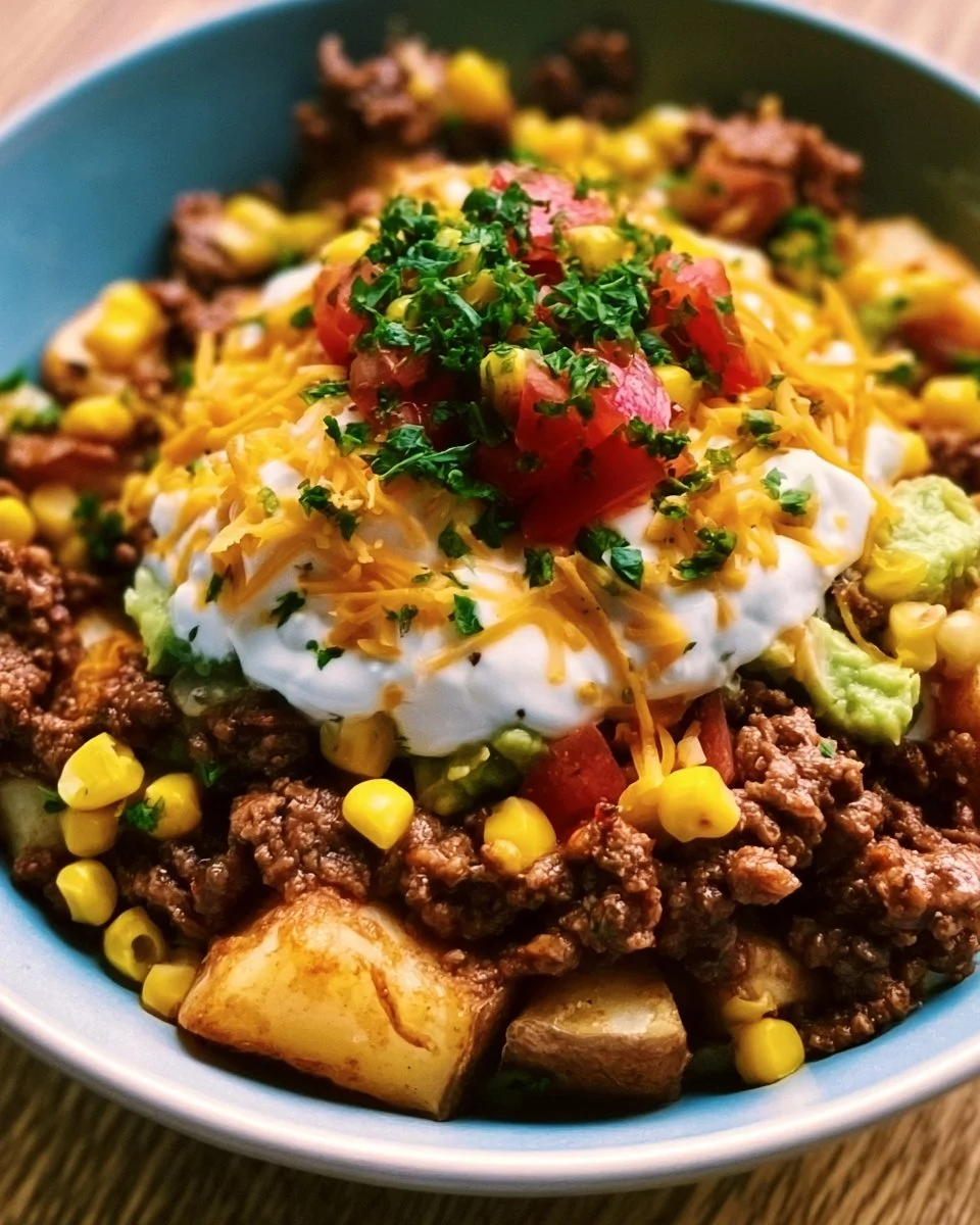 Loaded Potato Taco Bowl Recipe